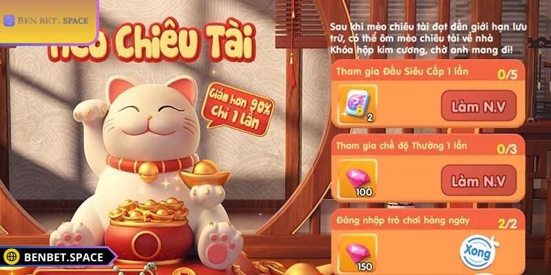 Sức hút không thể chối từ của mèo chiêu tài BENBET
